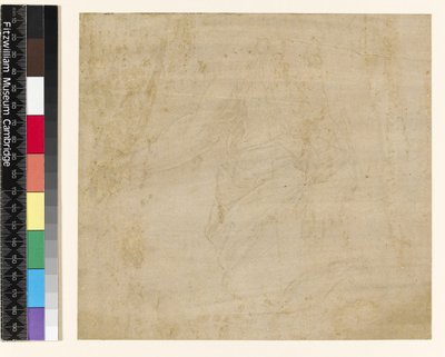 Foglio di studi: drappeggio con un braccio nudo e uno studio separato di un piede da Raffaello Sanzio Raphael